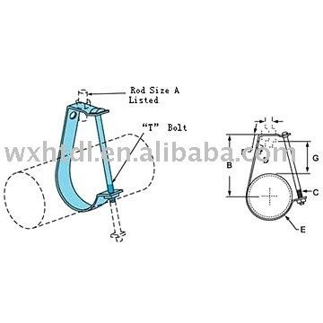 شراء مشابك الأنابيب القابلة للتعديل دعامة الدعم الشكل J online manufacture