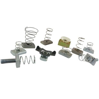 جودة  Carbon Steel M10 M12 Spring Wing Nut for Channel Steel مصنع